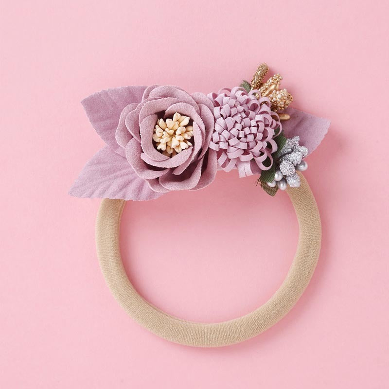 Popular Nylon 9-Color Stitching Girls Hair Band