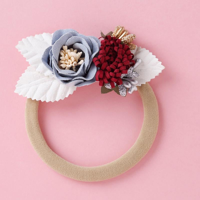 Popular Nylon 9-Color Stitching Girls Hair Band