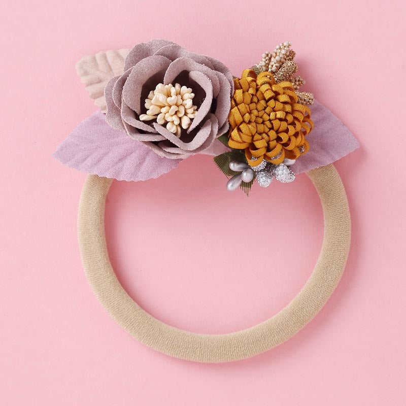 Popular Nylon 9-Color Stitching Girls Hair Band