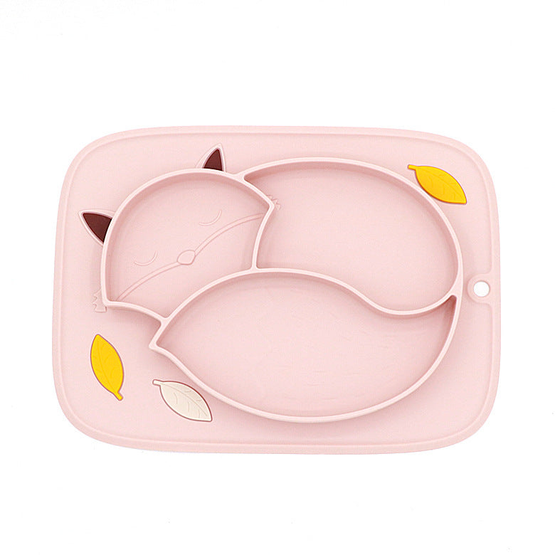 Children's Non-Slip Partitioned Dinner Plate Bowl
