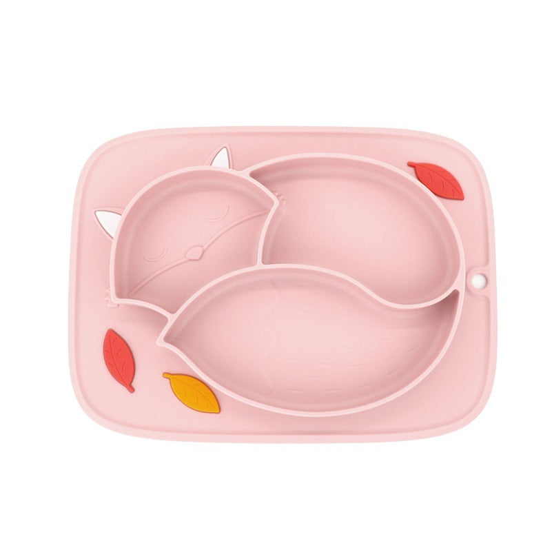 Children's Non-Slip Partitioned Dinner Plate Bowl