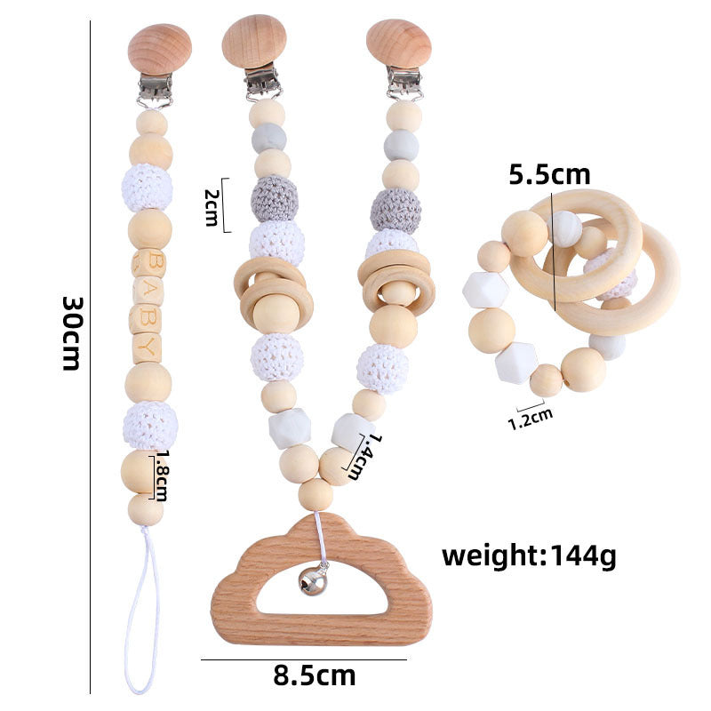 Baby pacifier chain teether molar stick