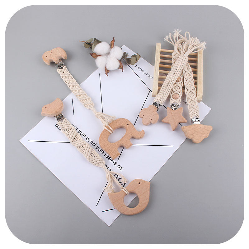 Children's Hand-woven Pacifier Rope