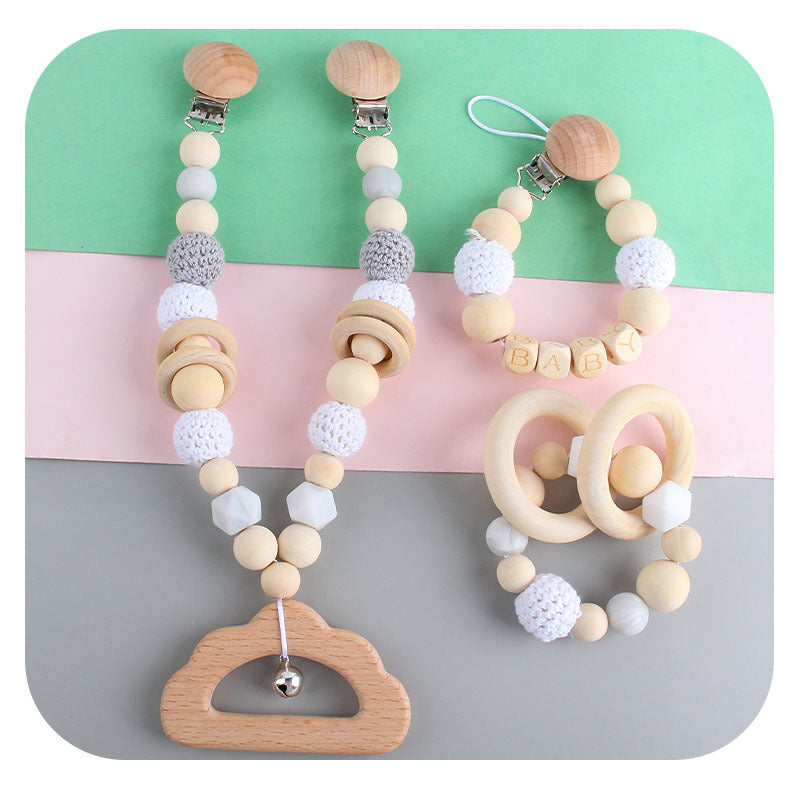 Baby pacifier chain teether molar stick
