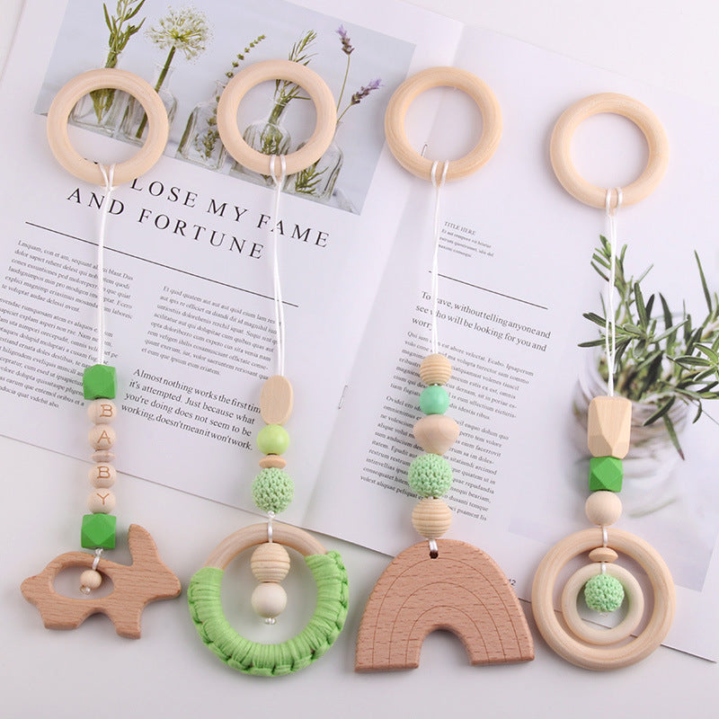 Wind Baby Gymnastic Rack Beech Wood Ring Teether