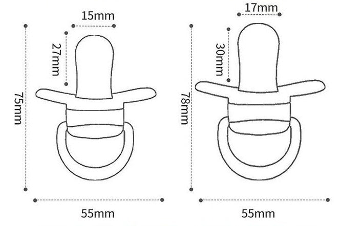 Newborn Anti-flatulence Sleepy Flat Head Pacifier With Dust Cover