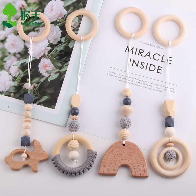 Wind Baby Gymnastic Rack Beech Wood Ring Teether