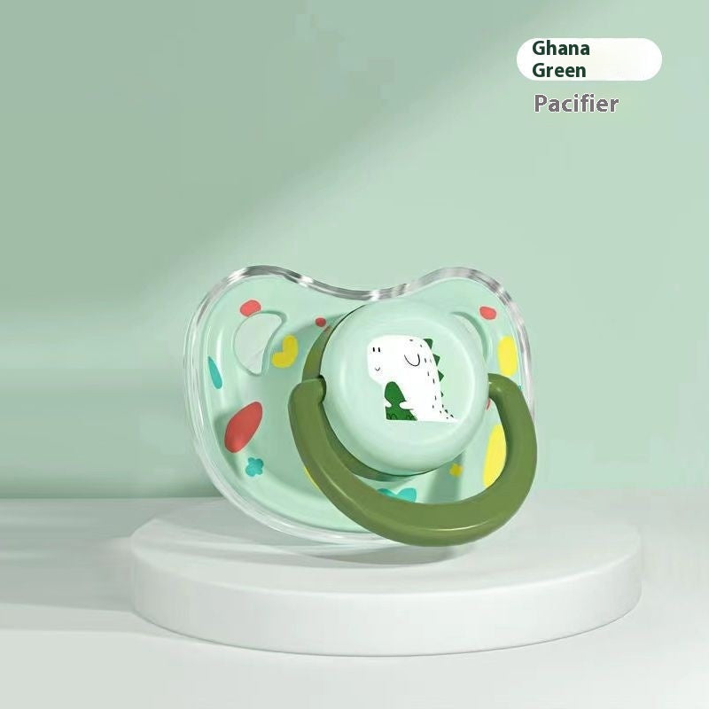Newborn Anti-flatulence Sleepy Flat Head Pacifier With Dust Cover
