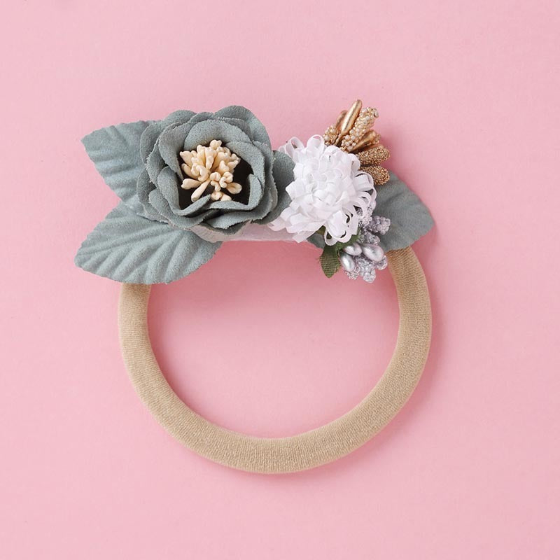 Popular Nylon 9-Color Stitching Girls Hair Band