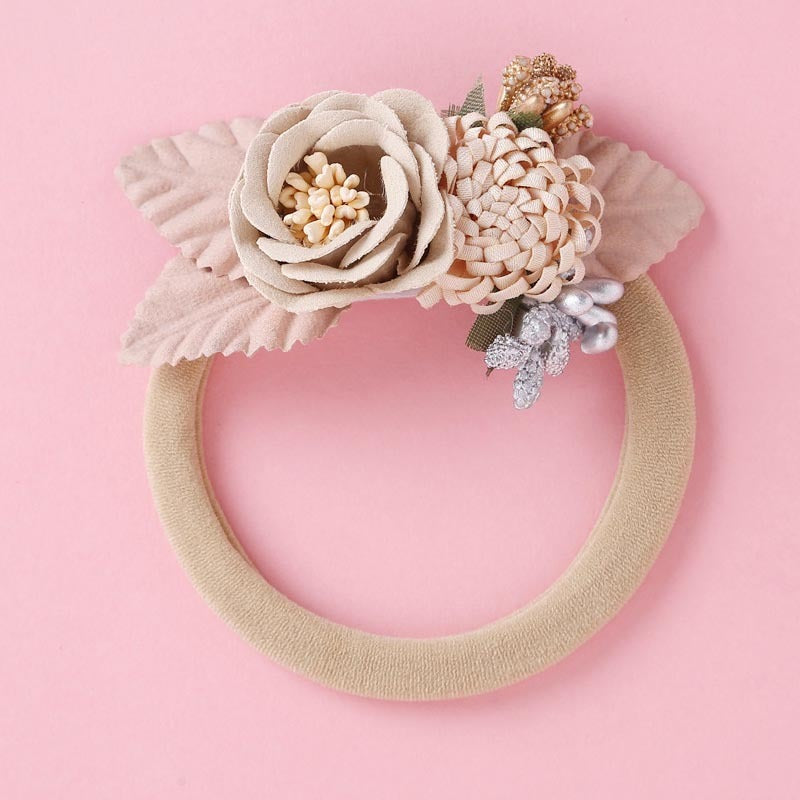 Popular Nylon 9-Color Stitching Girls Hair Band