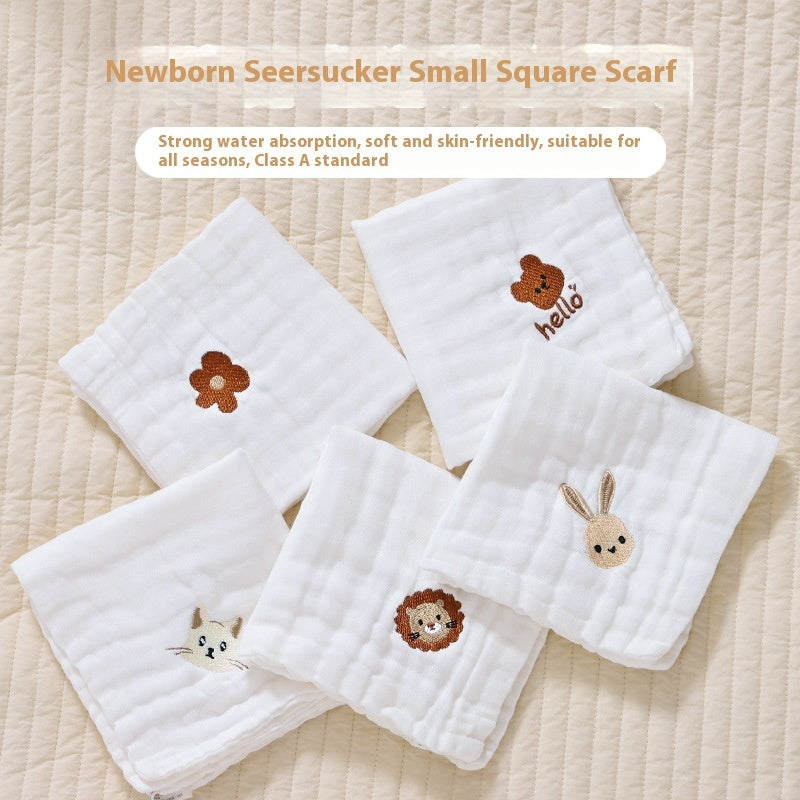 Thin Cotton Class A Six-layer Gauze Small Square Saliva Towel