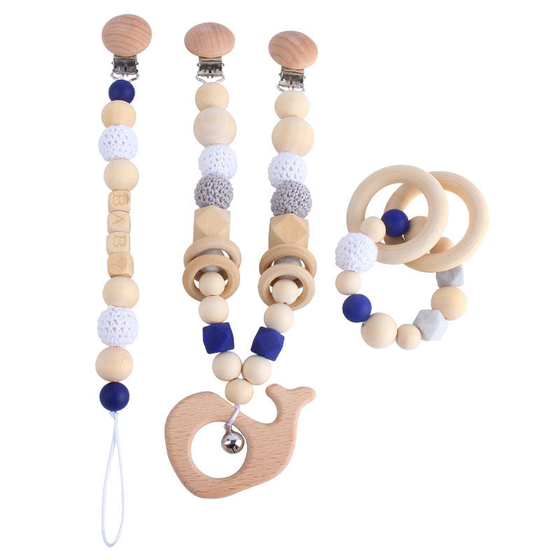 Baby pacifier chain teether molar stick