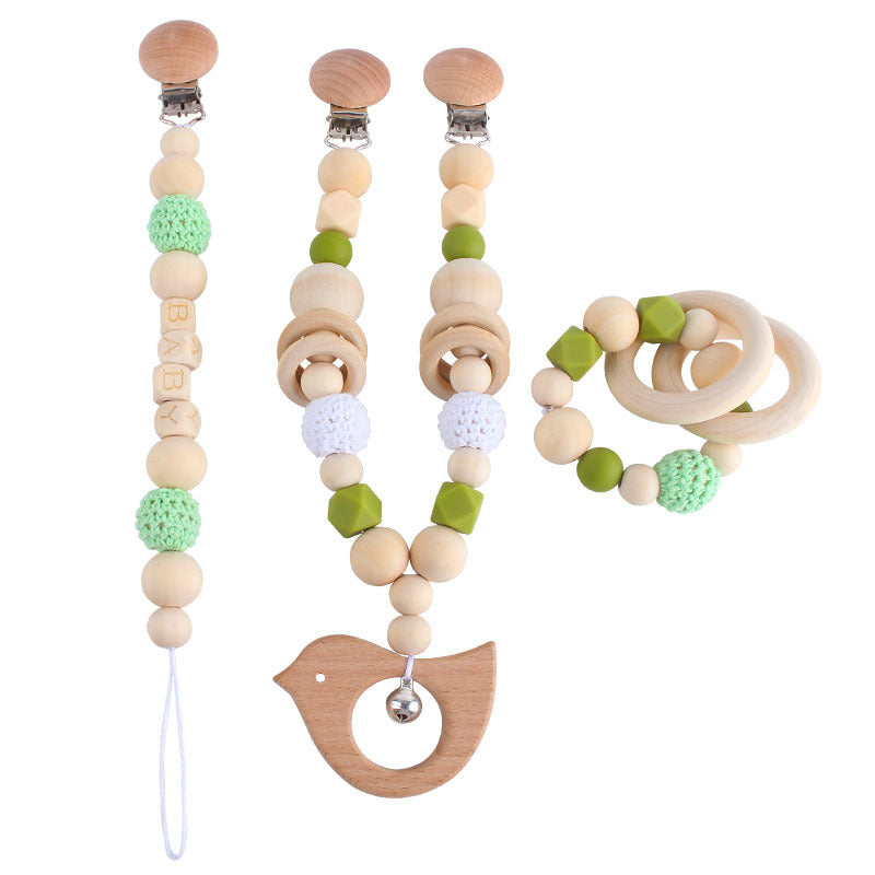 Baby pacifier chain teether molar stick