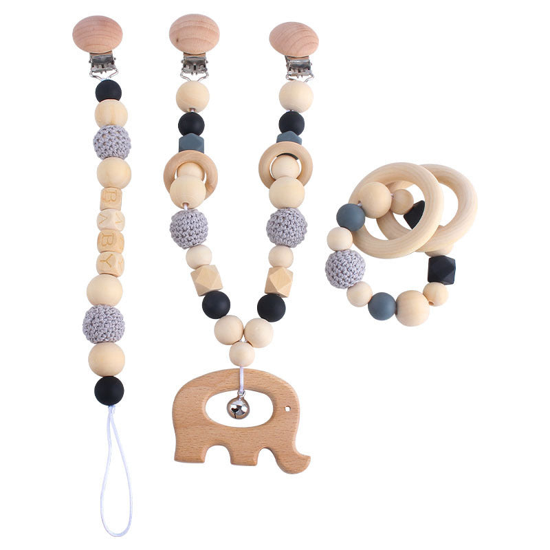 Baby pacifier chain teether molar stick