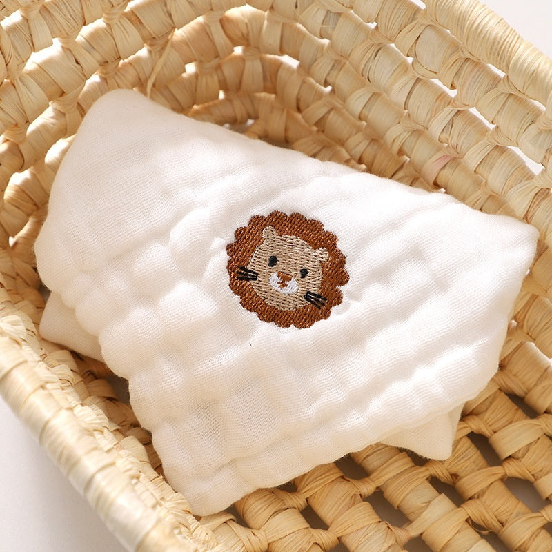 Thin Cotton Class A Six-layer Gauze Small Square Saliva Towel