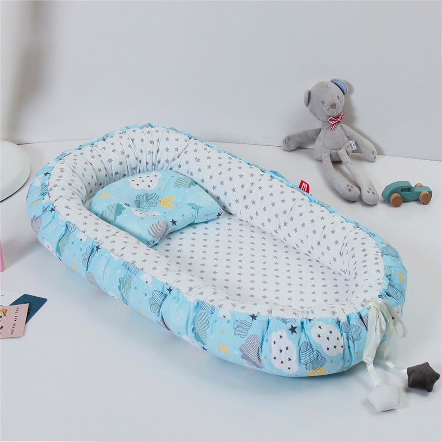 Change Pilch Baby Pillow Travel Crib Folding Removable Washable