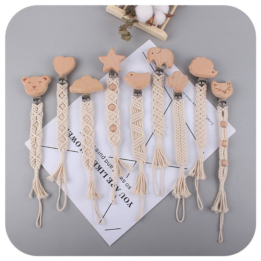 Children's Hand-woven Pacifier Rope